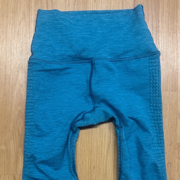 Alphalete size XS turquoise Teal Leggings gym yoga workout pants - Picture 4 of 10